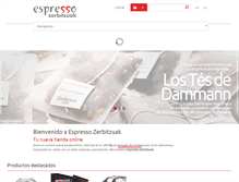Tablet Screenshot of espressozerbitzuak.com